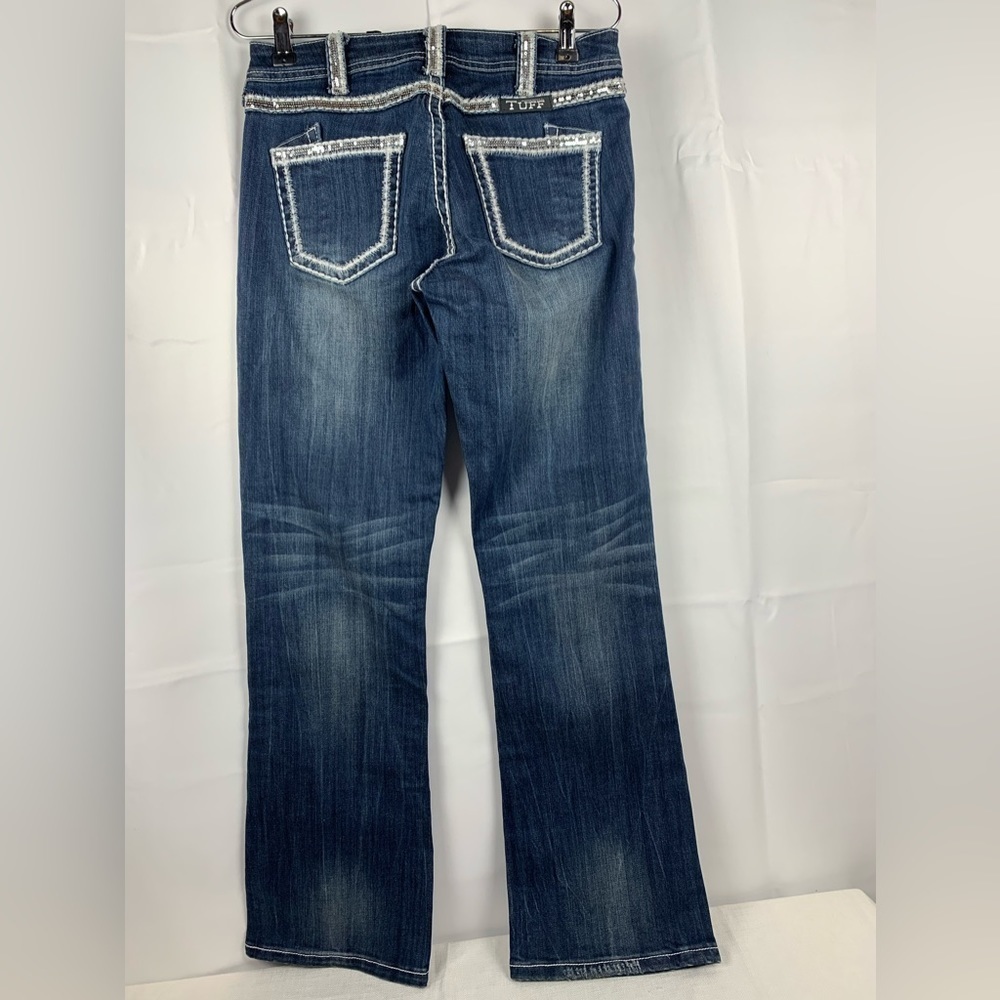 Cowgirl Tuff Co First Class Boot Rodeo leg Low Rise Sequins 5 pocket Jeans 27/31
